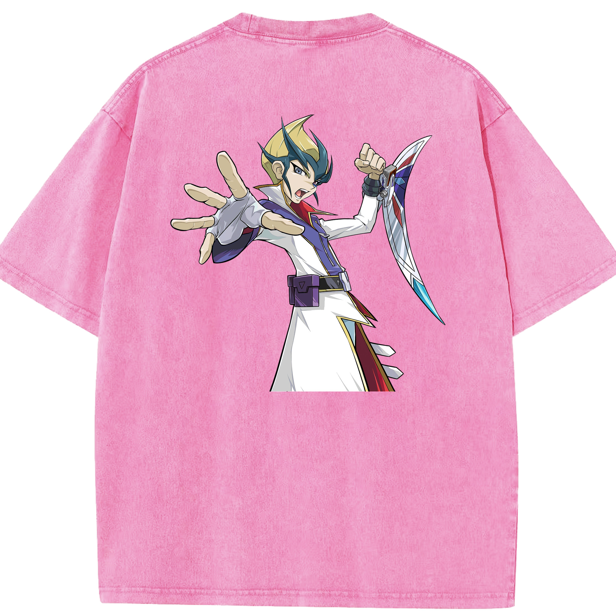（画像用） 遊☆戯☆王 Yu-Gi-Oh! 綿100% ヴィンテージ風 半袖Tシャツ（背面プリント）